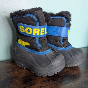 Sorel Kids Boots Black and Blue